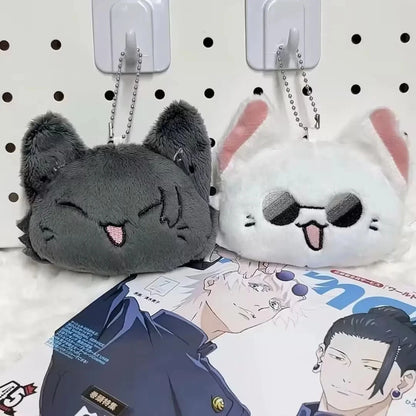 Anime Keychain Geto Suguru and Satoru Gojo Plush Cosplay Pendant Keyrings Accessories Key Chains Fans Gifts - K-ZSHZ-set