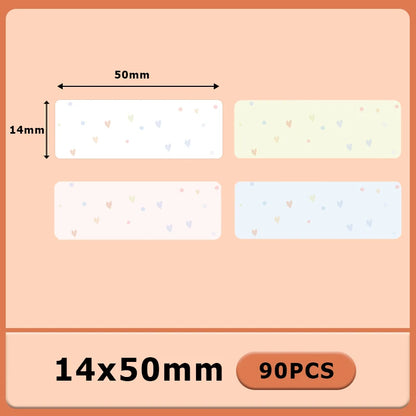 1Roll P12 P15 Thermal Label Sticker 12mm*40mm Tape Compatible Phomemo D30 Q30 Marklife P11 P50 L12 DELI Q2 Labeller - 14X50 P