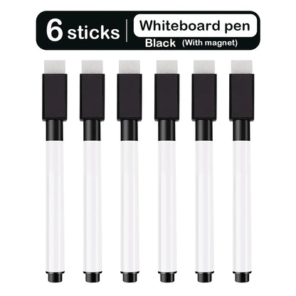 Magnetic Erasable Whiteboard Pen Color Options Blackboard Note Numbering Stationery Office Teaching Supplies for Classroom Us
