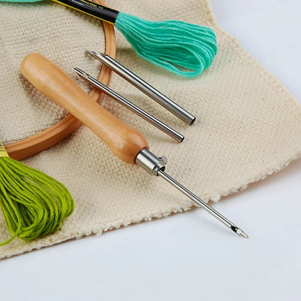 Needle Felting Tools Punch Needles Tool Embroidery Knitting Supplies Wool Felt Cross Beginners