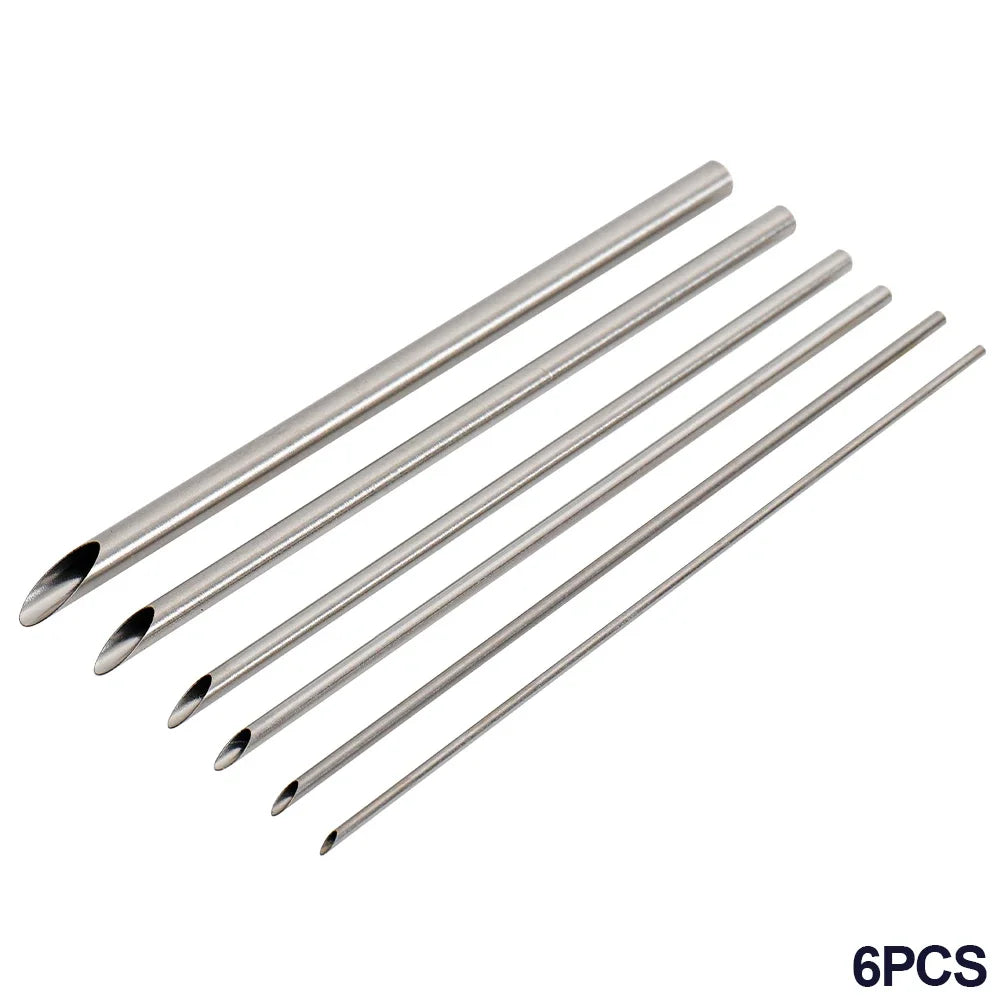 6 Pieces/set of Stainless Steel Hole Puncher Carving Sculpture Modeling Pottery Cutting and Punching Ceramic Polymer Clay Too
