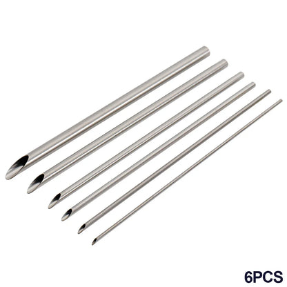 6 Pieces/set of Stainless Steel Hole Puncher Carving Sculpture Modeling Pottery Cutting and Punching Ceramic Polymer Clay Too