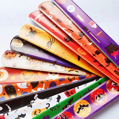 20/50Pcs Halloween Christmas Pattern Wristband Decoration Toys Kids Birthday Party Gifts Pinata Filler New Year's Party Favor