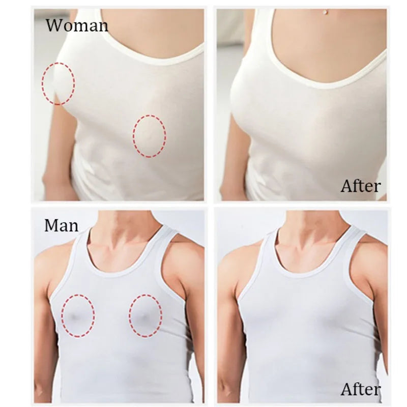 100Pcs Nipple Sticker Disposable Invisible Chest Sticker Non-woven Bra Breast Patch Bra-less Pasties Pad Nipple Cover Sticker