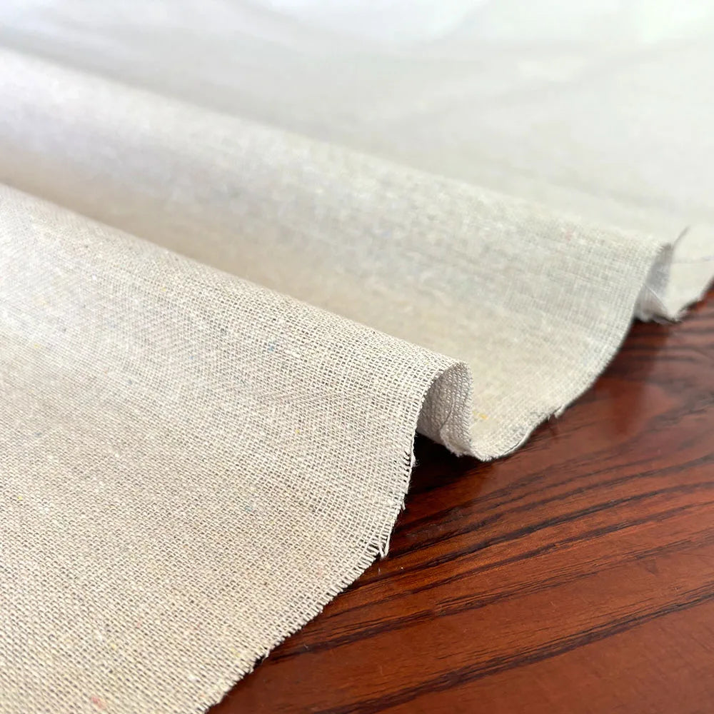 50x150cm Raw Cloth Hemp Cotton Linen Fabric Burlap Texture for Sewing Patchwork Painting Quilting Table Runner Party Decorati