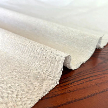 50x150cm Raw Cloth Hemp Cotton Linen Fabric Burlap Texture for Sewing Patchwork Painting Quilting Table Runner Party Decorati