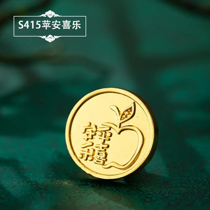 Plant Wax Stamp Seal Wax Print Thick Copper Head Carved Sealing Tool Holiday Party Invitation Letter Wedding Decorative - A12