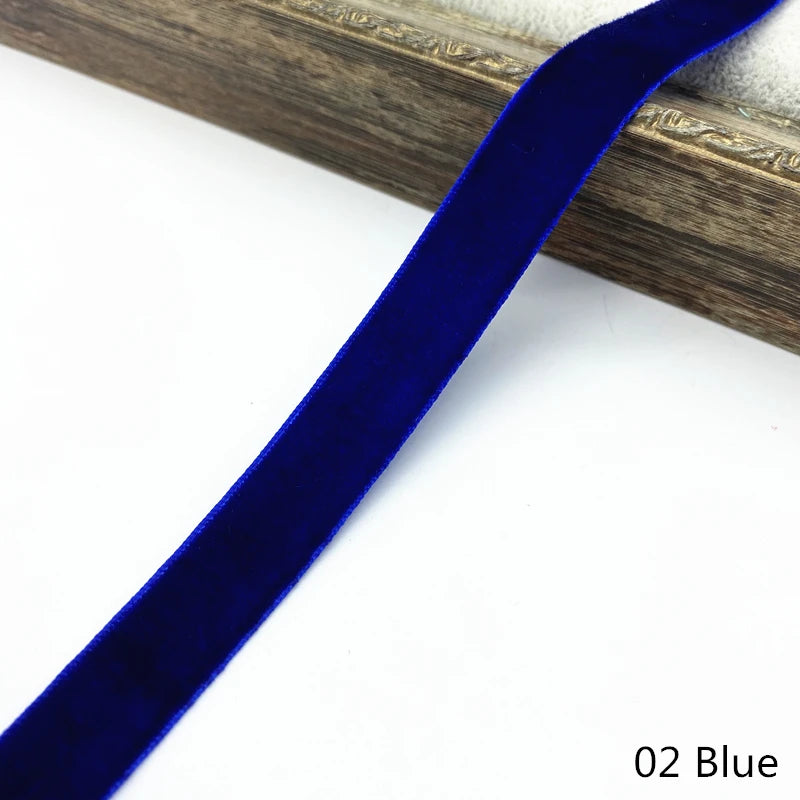 6-38mm Velvet Ribbon Wedding Party Decoration Handmade Gift Wrapping Hair Bowknot DIY Christmas #RoLi03
