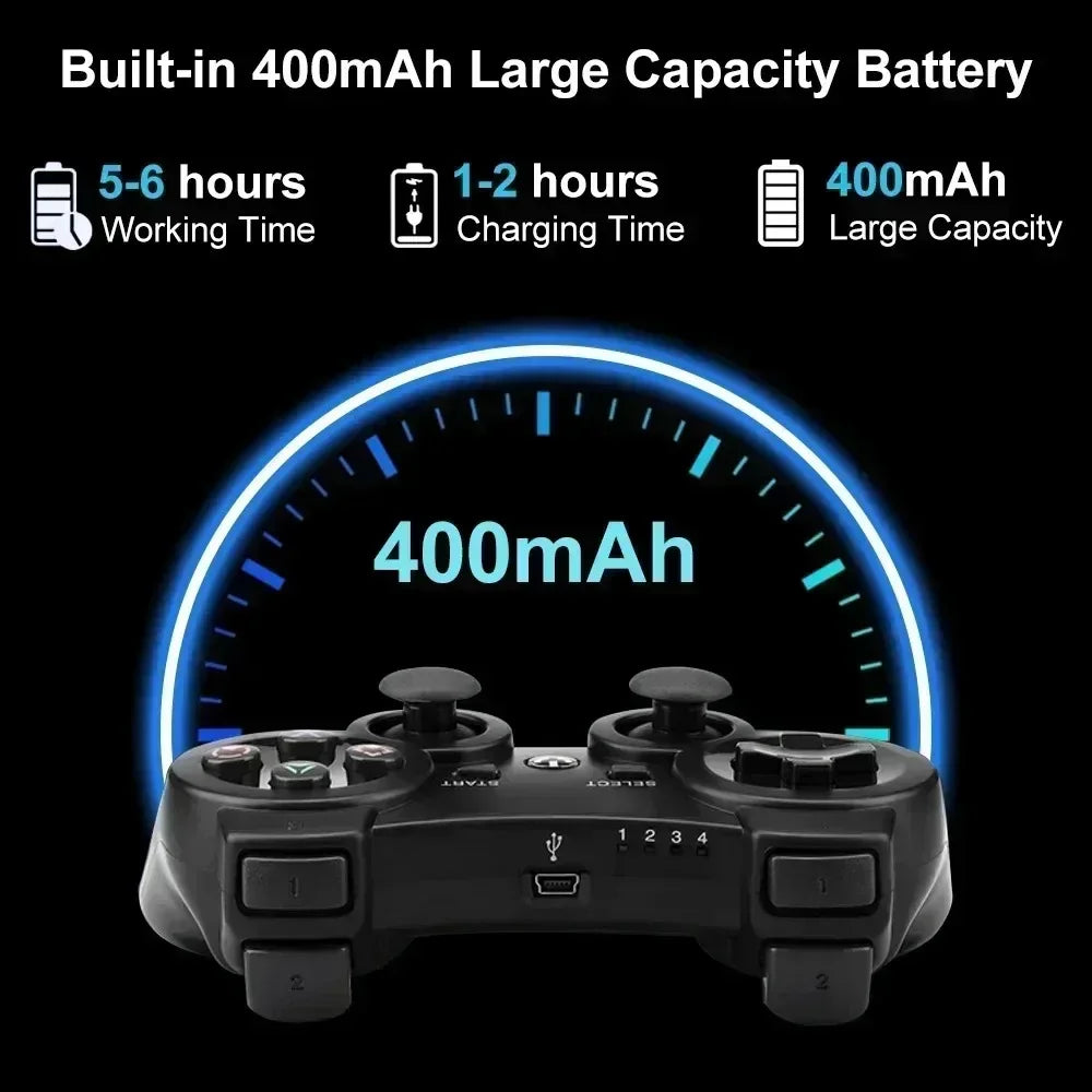 Bluetooth PS3 wireless gamepad gamepad vibration neutral wireless environmental protection ABS material snowflake button Perf