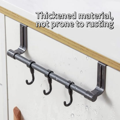 1/2pcs Wall-Mounted Kitchen Cabinet Towel Rack - Space-Saving Dishcloth Holder for Home and Bathroom No Drilling Require