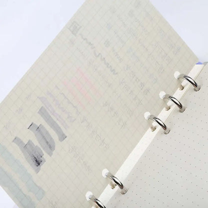 45 Sheets/90 Pages Ring Notebook Insert Refills 6 Holes Loose Leaf Papers Journals A5 A6 A7 Spiral Diary Planner Inner Core P