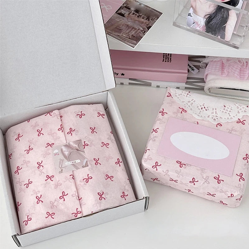 10pcs Bowknot Sydney Paper Hand-Kneaded Paper Cotton Paper Bouquet Flower Wrapping Paper Flower Wrapping Paper Cake Baking Gi