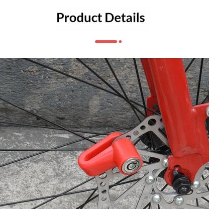 Anti-theft Disc Brake Lock or Bike Motorcycle Scooter Anti-Theft Security Lock Waterproof Portable Cycling Safety Lock with K