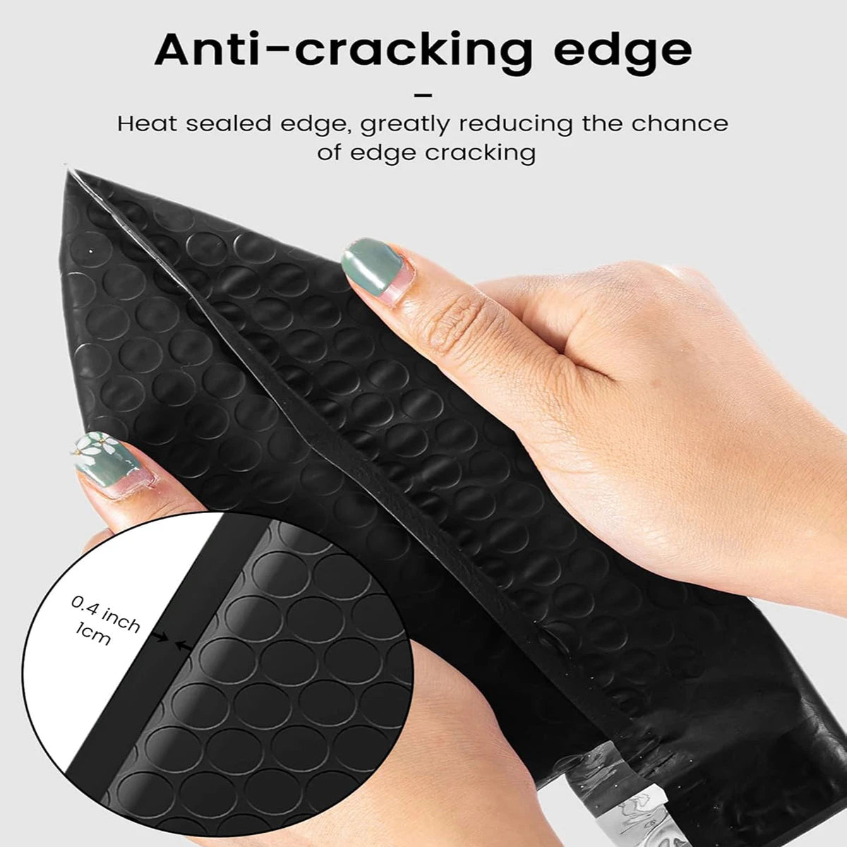 50Pcs Bubble Mailers Bubble Padded Mailing Envelopes Mailer Poly for Packaging Self Seal Shipping Bags Black Bubble Padding