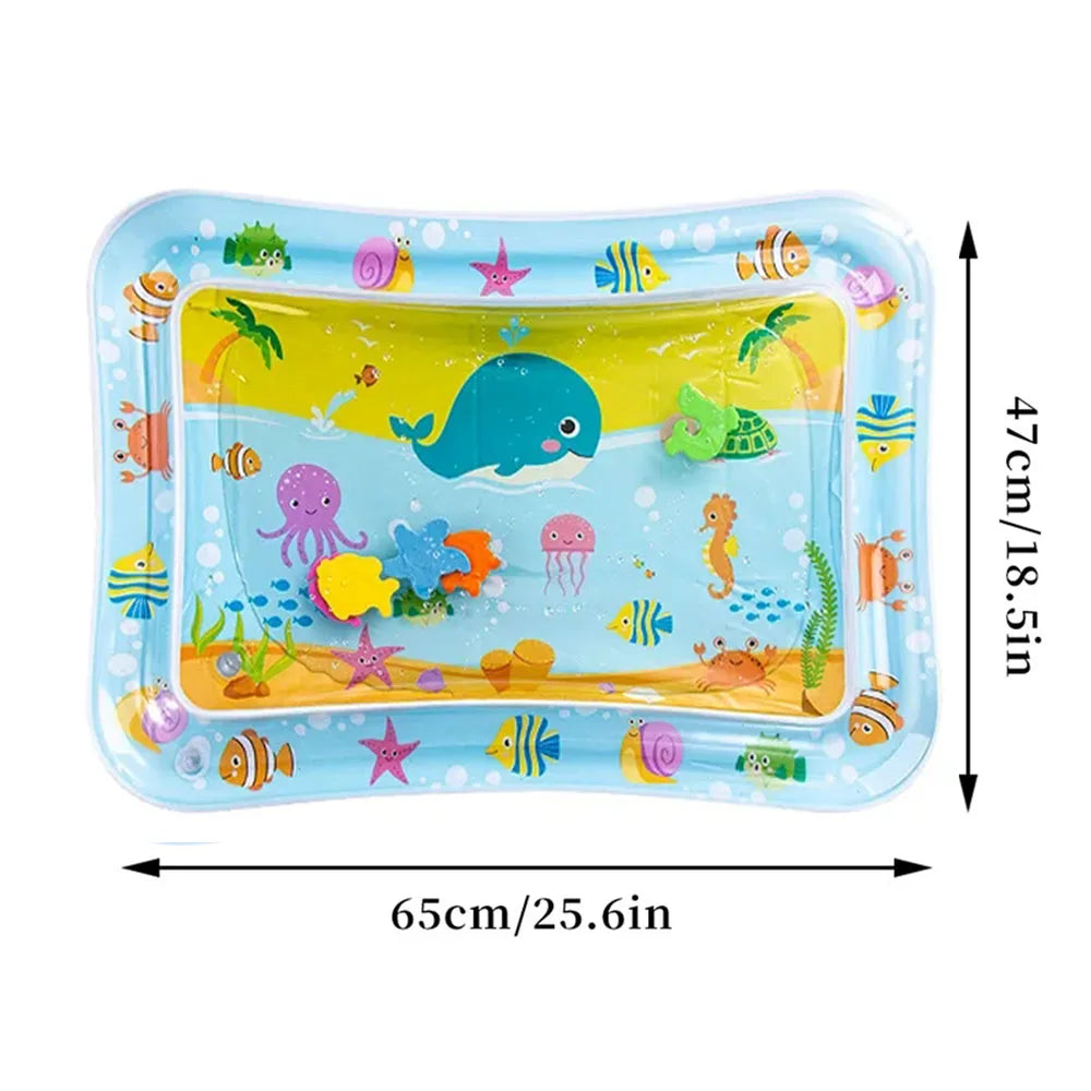 Baby Water Play Mat Inflatable Cushion PVC Infant Tummy Time Toddler Water Pad For Kids Early Education Developing Activity T