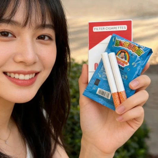 INS Funny Strange Cigarette Box Toy Photo Prop as Gifts for Your Friend Gng Device Bubble Machine Outdoor Portable Party Gift