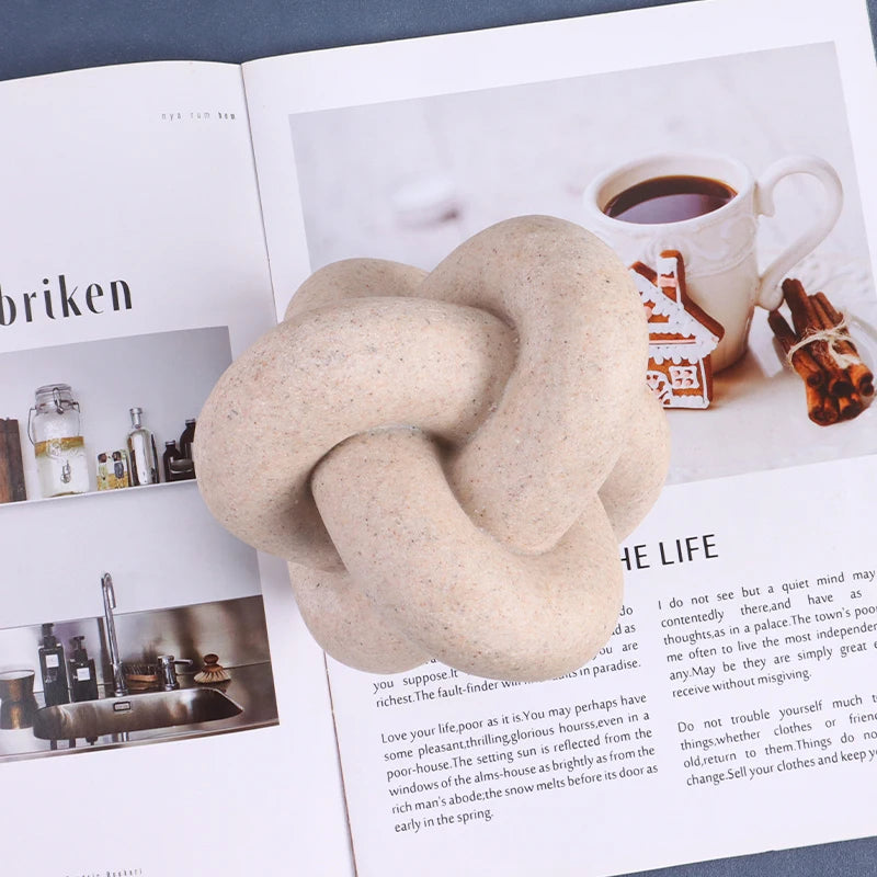 Geometric Ring-Shaped Decorative Piece for Desktop Creative Decor for Living Room or Study to Add an Artistic Ambiance