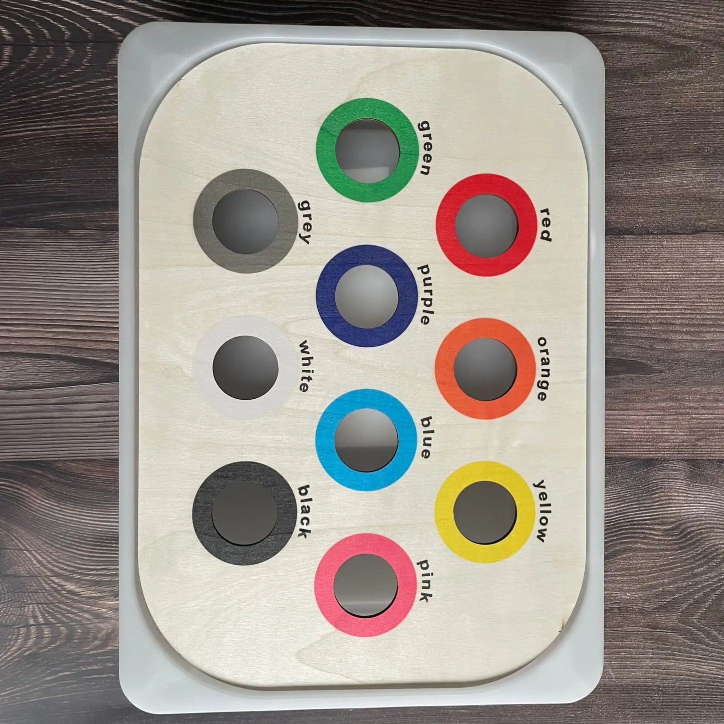 Children's Sensory Tray Table Color Hairball Game Wooden Tile Montessori Early Education Toys Kids Toys Educational Accessori