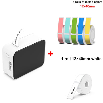 MarkLife P15 Mini Portable Thermal Printer Wireless Bluetooth-compatible Label Tag for Home Office Labeling Sticker Machine -