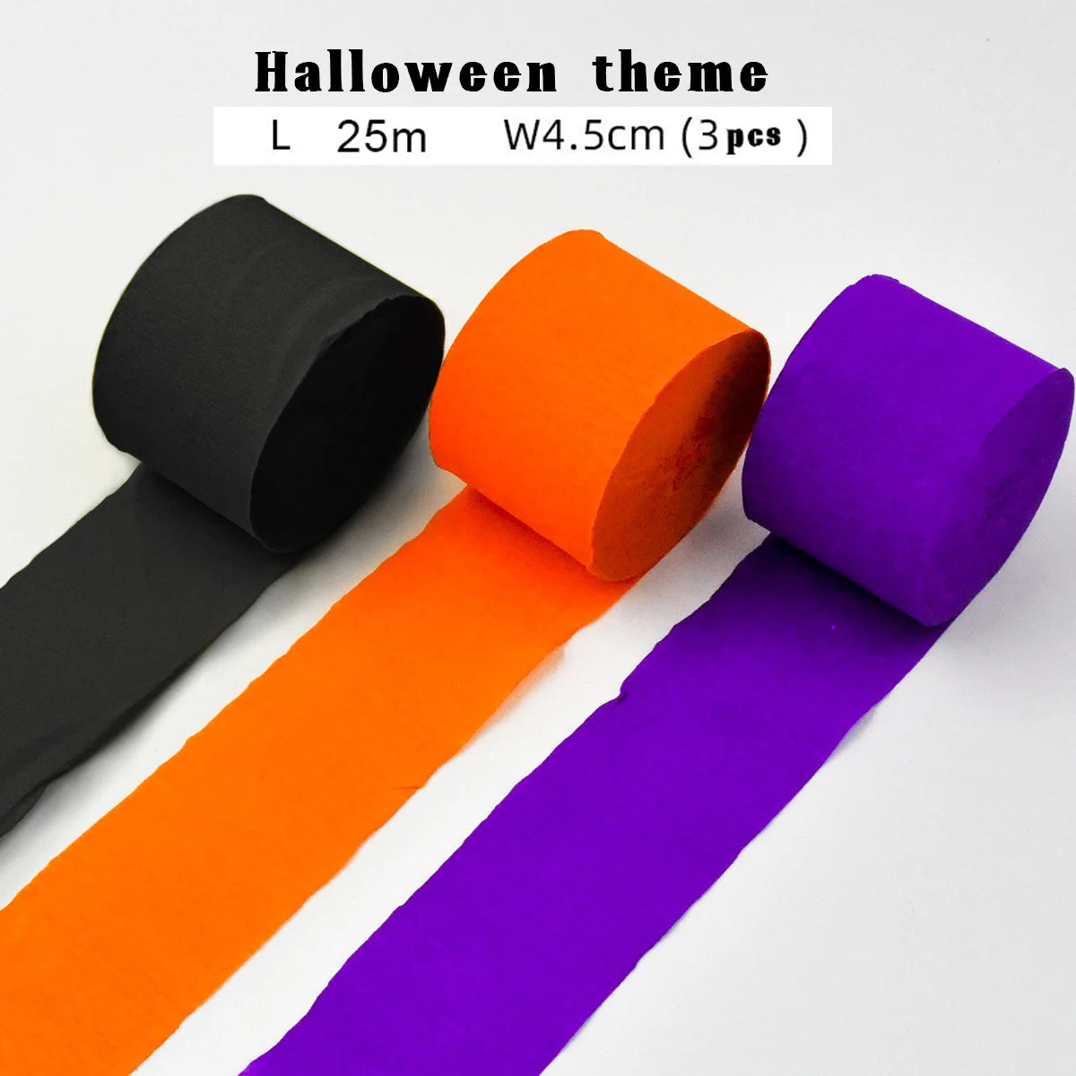 3pcs/set Rainbow Crepe Paper Streamers for Wedding Birthday Party Backdrop Decoration Colorful Paper Crepe Garland Ribbon Dec
