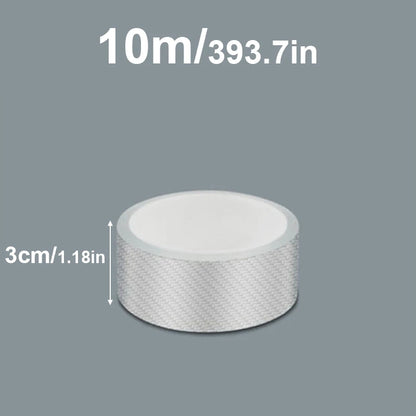 3/5/10M Transparent Carbon Fiber Car Threshold Portector Moulding Strip Trim Bumper Strip Clear Wear Surface Tapes DIY Film T