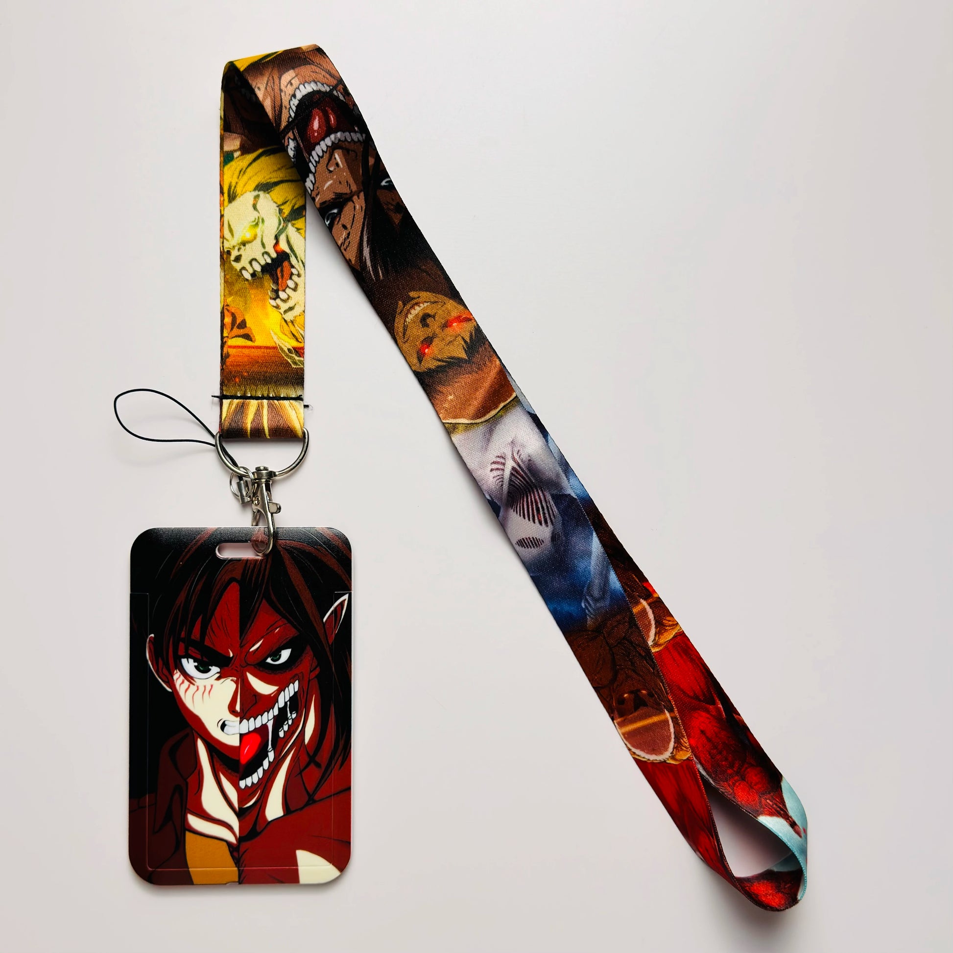 Anime Characters Card Holder Lanyards Keys Neck Strap Card Badge Keychain ID Credit Bus Card Cover Hang Rope Lariat Lanyard -