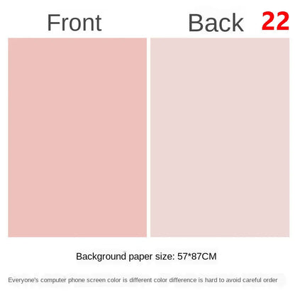 Photography Backdrops Wallpaper 57*87cm 2sides Solid Color Photo Background Props for Photo Studio Newborn Product Photograph