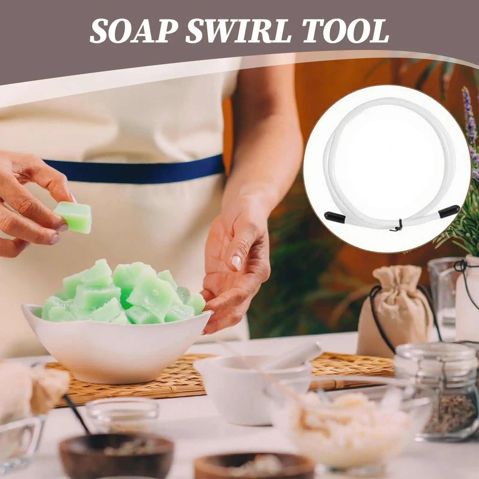 Soap Swirling Tool Bendable Soap Making Supplies Molding Attachment Handmade DIY Soap Craft Tools Home Art Workshop Equipment