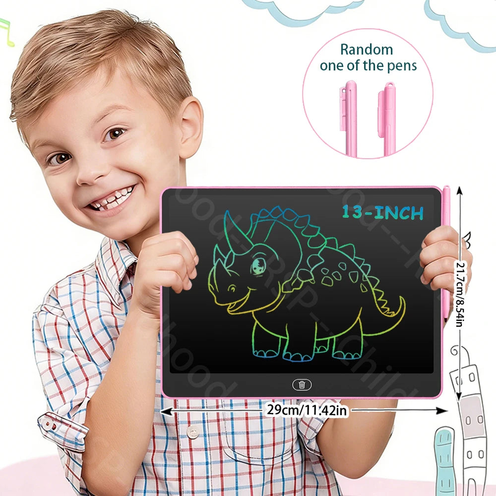 8/11/13/16 Inch LCD Drawing tablet Writing Board Kids Doodle Painting Handwriting Pad Toy for 3 4 5 6 7 8 Years Girls Boys Gi
