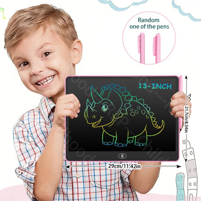 8/11/13/16 Inch LCD Drawing tablet Writing Board Kids Doodle Painting Handwriting Pad Toy for 3 4 5 6 7 8 Years Girls Boys Gi
