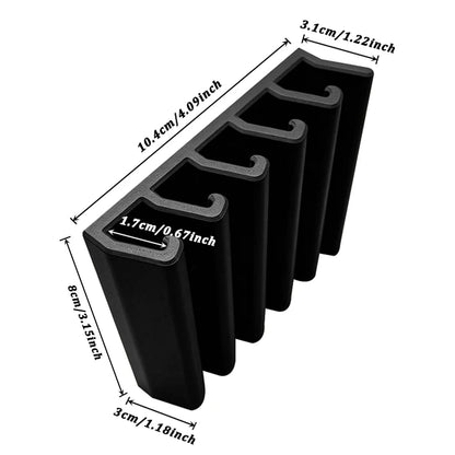 Kitchen Food Container Lid Holder Cabinet Space Saving Organizer Rack Plastic Shelf Hanger Bracket Wall Multi-Slot Sturdy Hoo