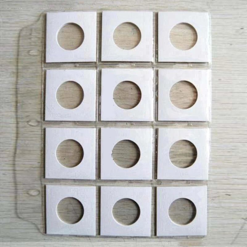 Coin Holders Stamp Holder Cover Square Cardboard Case Coin Supplies Storage Coin Album Collection Clip 12 Specifications Flip