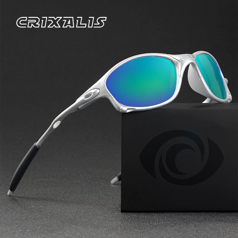 CRIXALIS Rectangle Full Rim Frame Sunglasses For Men Y2K Mirror Vintage Classic Taking Photos Sand Sea Drivng UV400 Shade