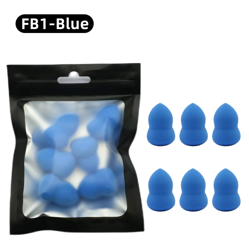 OGEYERO6pcs Mini Makeup Sponge Puff Beauty Egg Sponge for Makeup Concealer Foundation Face Cosmetic Puff Kit Make Up Blender 