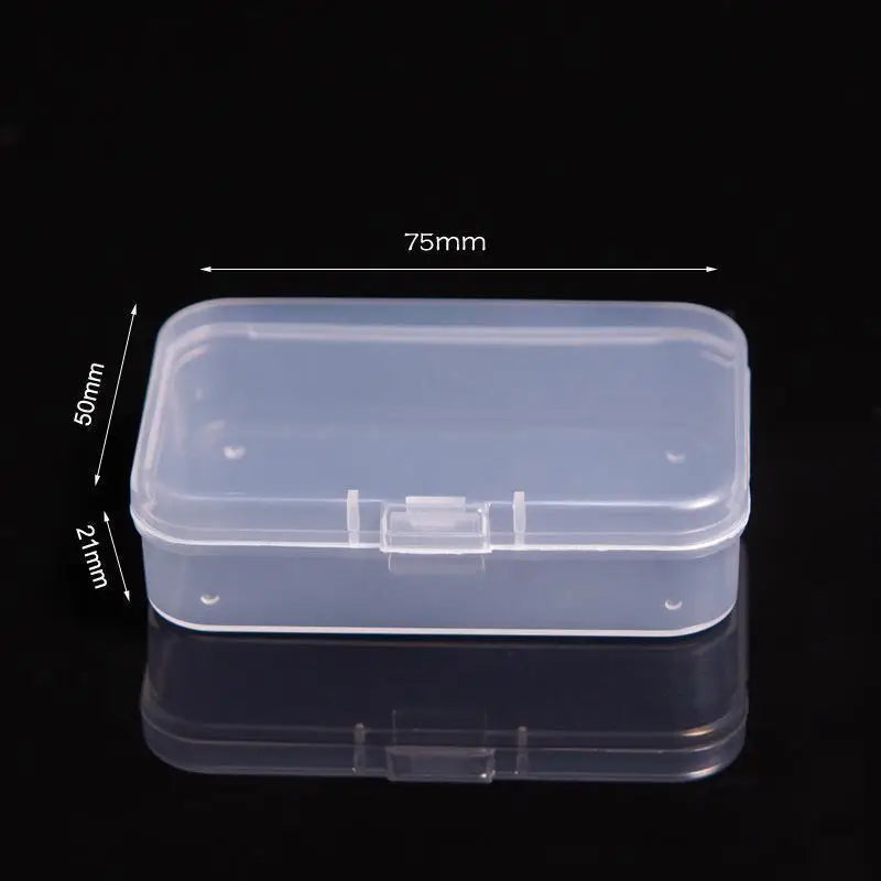 Mini Plastic Box Rectangular Box Translucent Box Packing Box Storage Box Dustproof Solid Strong Jewelry Storage Case Containe