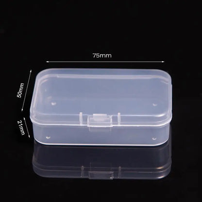 Mini Plastic Box Rectangular Box Translucent Box Packing Box Storage Box Dustproof Solid Strong Jewelry Storage Case Containe