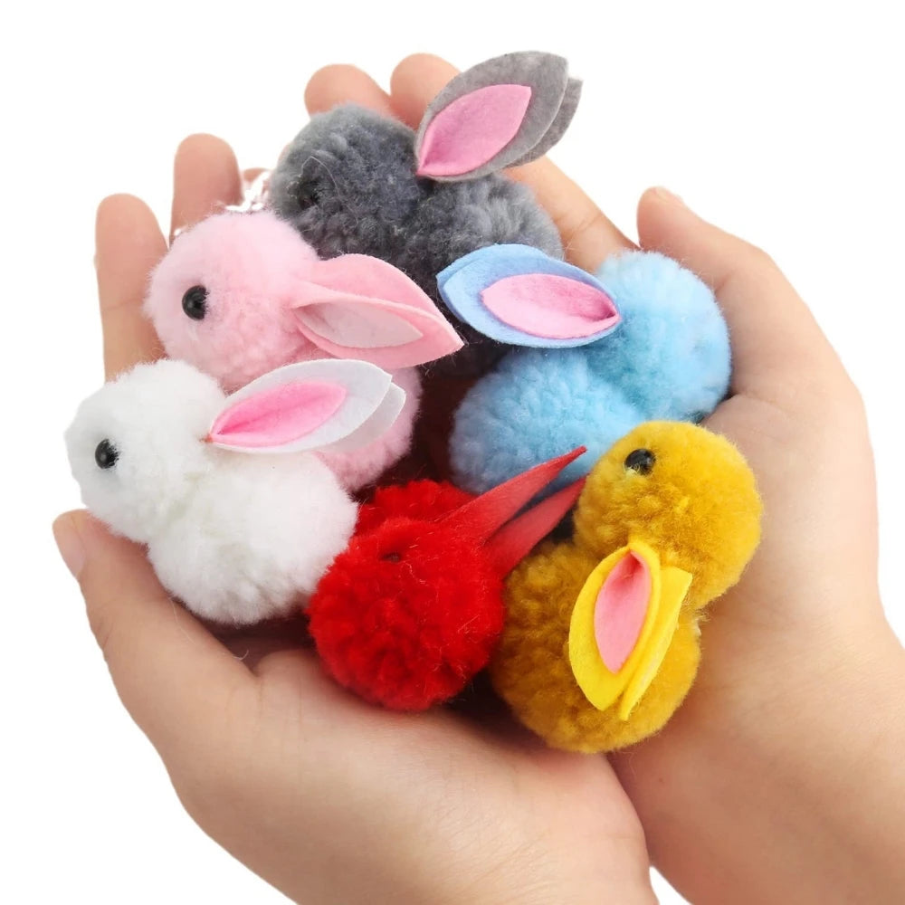 6/12/18/24 Pcs Cute Easter Bunny Eggs for Easter Party Birthday Wedding Children's Day School Gift Basket Pinata Gift Bag Fil