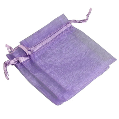 50/100pcs/lot Organza Gift Bag For Jewelry 24 Colors Drawstring Pouches For Wedding Christmas Candy Gift Bags Jewelry Packing