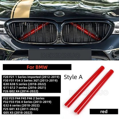 Car Front Grille Trim Strips For BMW E60 F07 F10 F20 F22 F25 F30 F32 F39 F44 F46 F48 G11 G12 G30 G32 G01 G02 G05 G20 1-7Serie