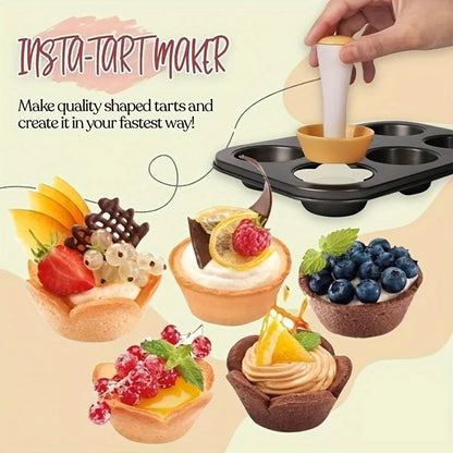 Pastry Dough Tamper Set Flower Shaped Cutter Cake Mold Creative Cake Cup Presser Biscuit Mold Pie Tamper Kitchen DIY Baking T