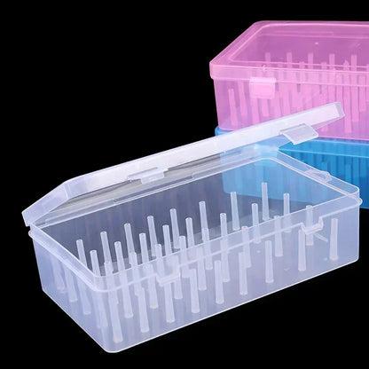 New Sewing Thread Box 42 Pieces Spools Bobbin Carrying Case Container Holder Craft Spool Organizing Case Sewing 24 Spools
