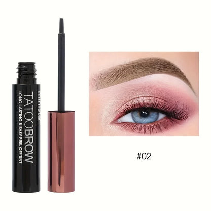 1pc Tattoo Peel Off Eyebrow Gel Tint, Semi Permanent Brow Tint, Waterproof, Transfer-proof, For Fuller & Defined Looking Brow