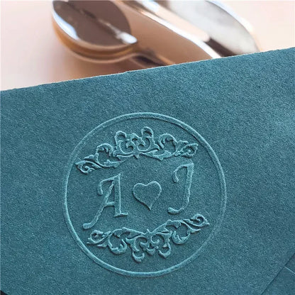 Customize Embossing Stamp Wedding Monogram Embosser Stamp,Personalized 2 initials Embosser Stamp,Wedding gift,hand held embos