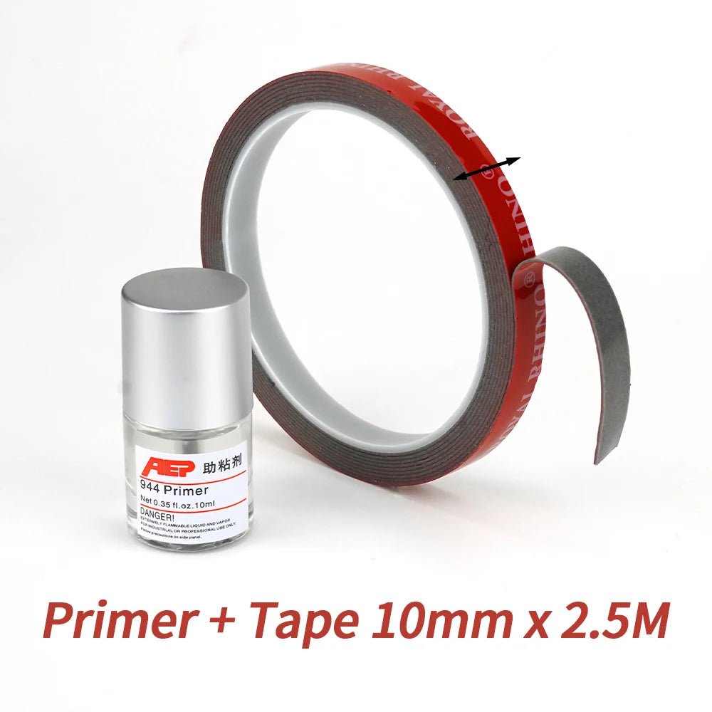 ADHESION PROMOTER + DOUBLE SIDED TAPE = BEST BUDDIES EVER 944 Primer Acrylic Foam Tape Increase Viscosity 80% - Primer 10mm t