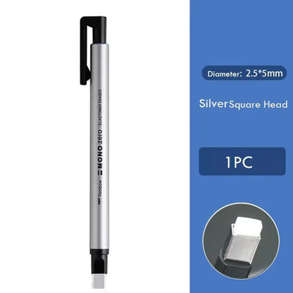 Tombow MONO Zero Eraser Flat / Super Fine Rubber Tip Pen Type Professional High Precision Pencil Eraser For Manga Highlight