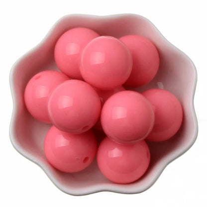 6/8/10/12/14/16/18/20mm Bubblegum Colorful Spacer Beads Round Loose Acrylic Beads For Diy Bracelet Necklace Jewelry Making