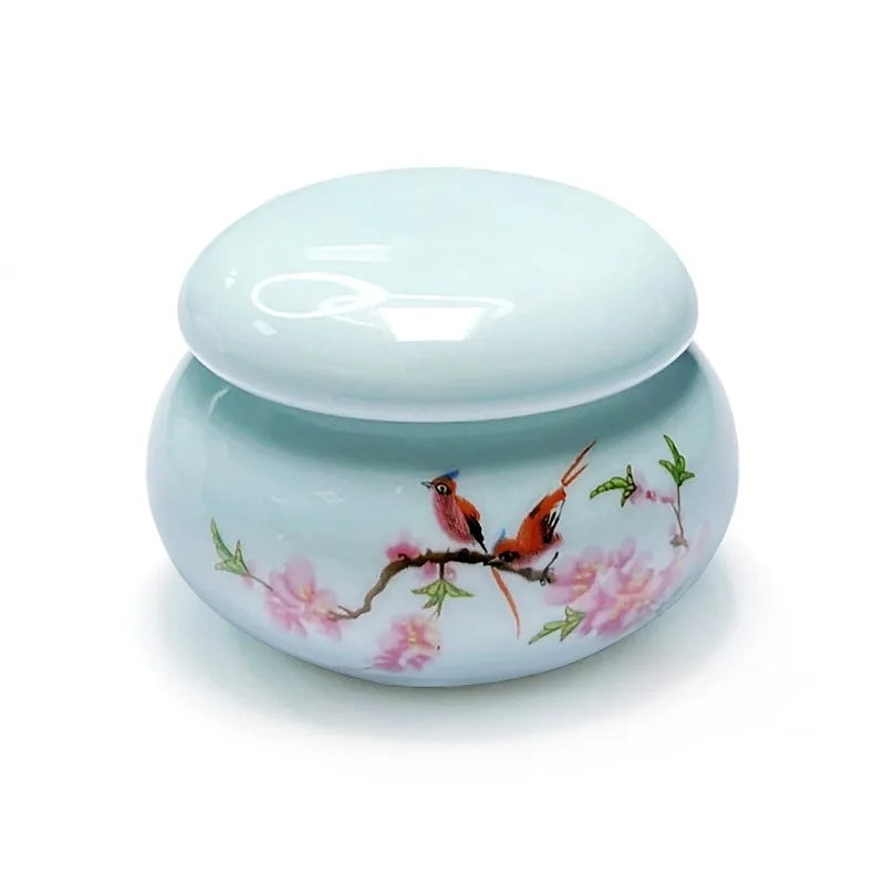 1Pc Ceramics Nail Cup with Lid Acrylic Liquid Powder Ceramic Cup Nail Art Acrylic Liquid Powder Porcelain Dappen Dish Contain