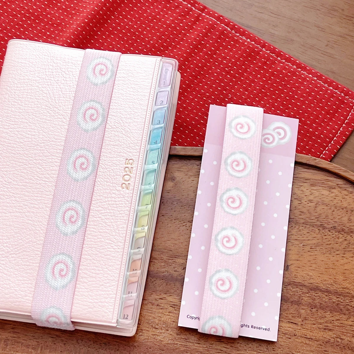 Elastic Strap for A7 M5 Planner Notebook Cute Star Decoration INS Style Storage Accessory Kawaii Straps for Scrapbooking