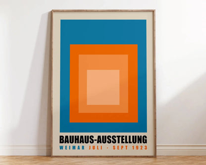 Mid Century Bauhaus Geometric Canvas Prints Poster Retro Abstract Wall Art Painting Pics for Modern Living Room Home Decorati