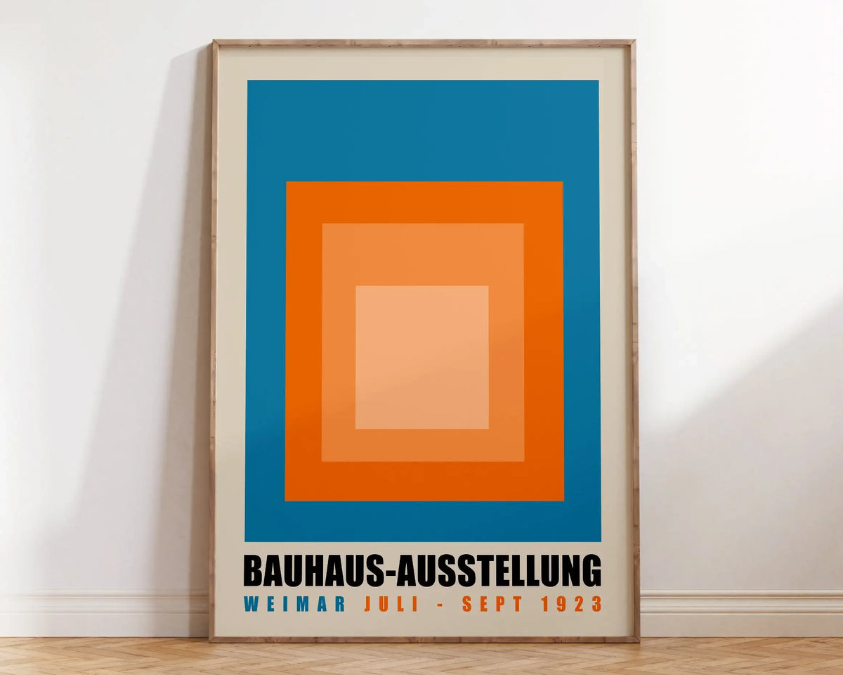 Mid Century Bauhaus Geometric Canvas Prints Poster Retro Abstract Wall Art Painting Pics for Modern Living Room Home Decorati